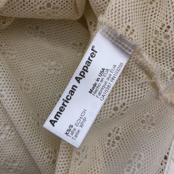 AMERICAN APPAREL Lace Top - Picture 2 of 2